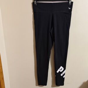 PINK Victoria's Secret Kids Black Leggings